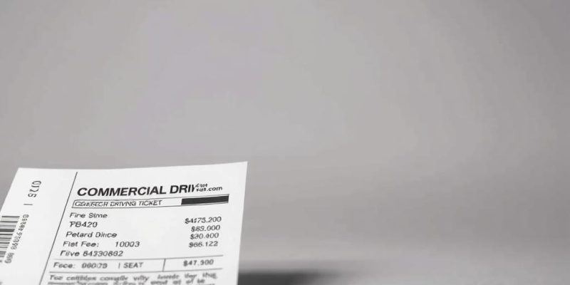 Cost Of A Commercial Driving Ticket